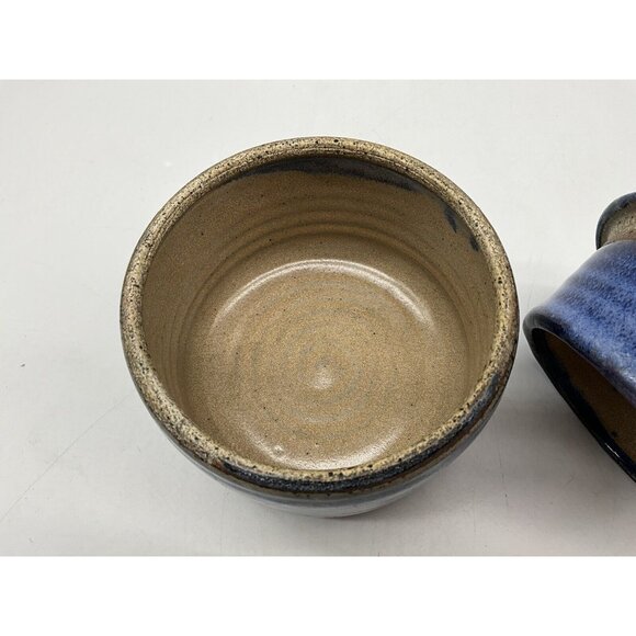 French Butter Keeper Hand Thrown Pottery One of a Kind Hand Crafted Pottery VTG - Picture 12 of 16